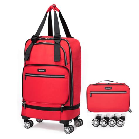 collapsible rolling carry on luggage.